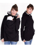 Muttermode Babytrage Mäntel Multifunktions Kangaroo Babytragejacke Damen Mode